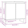 Bathroom Cabinet Grey Sonoma 58x33x60 cm Engineered Wood
