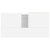 Bathroom Cabinet White 65x33x60 cm Engineered Wood