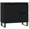 Bathroom Cabinet Black 65x33x60 cm Engineered Wood