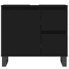 Bathroom Cabinet Black 65x33x60 cm Engineered Wood