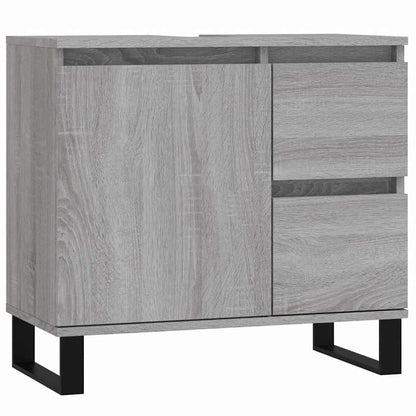 Bathroom Cabinet Grey Sonoma 65x33x60 cm Engineered Wood