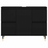 Bathroom Cabinet Black 80x33x60 cm Engineered Wood