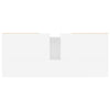 Bathroom Cabinet White 80x33x60 cm Engineered Wood