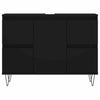 Bathroom Cabinet Black 80x33x60 cm Engineered Wood