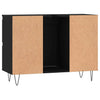 Bathroom Cabinet Black 80x33x60 cm Engineered Wood