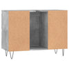 Bathroom Cabinet Concrete Grey 80x33x60 cm Engineered Wood