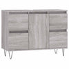 Bathroom Cabinet Grey Sonoma 80x33x60 cm Engineered Wood