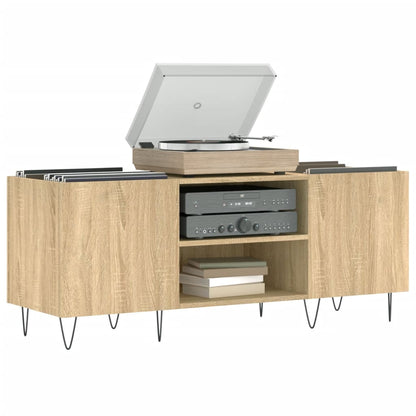Record Cabinet Sonoma Oak 121x38x48 cm Engineered Wood
