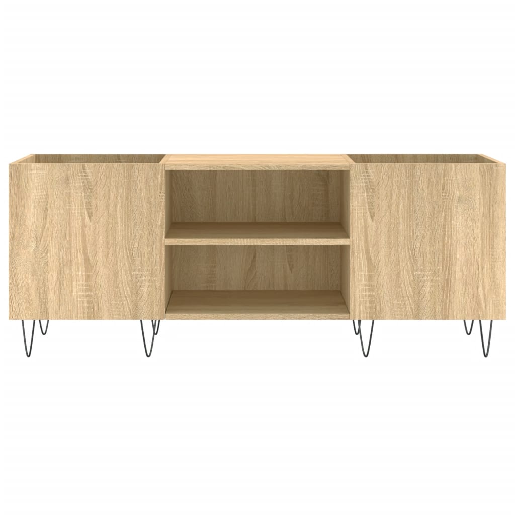 Record Cabinet Sonoma Oak 121x38x48 cm Engineered Wood