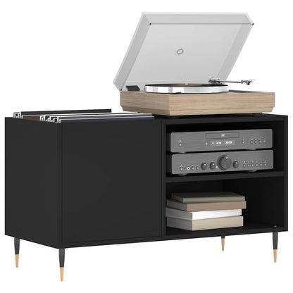 Record Cabinet | Black | Engineered wood, iron | Medium | Record Cabinet