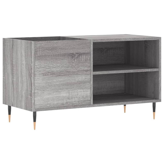 Record Cabinet | Grey Sonoma | Engineered Wood, Iron | Medium