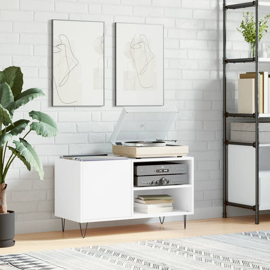 Record Cabinet | White | Engineered wood, Iron | Medium | Record Cabinet