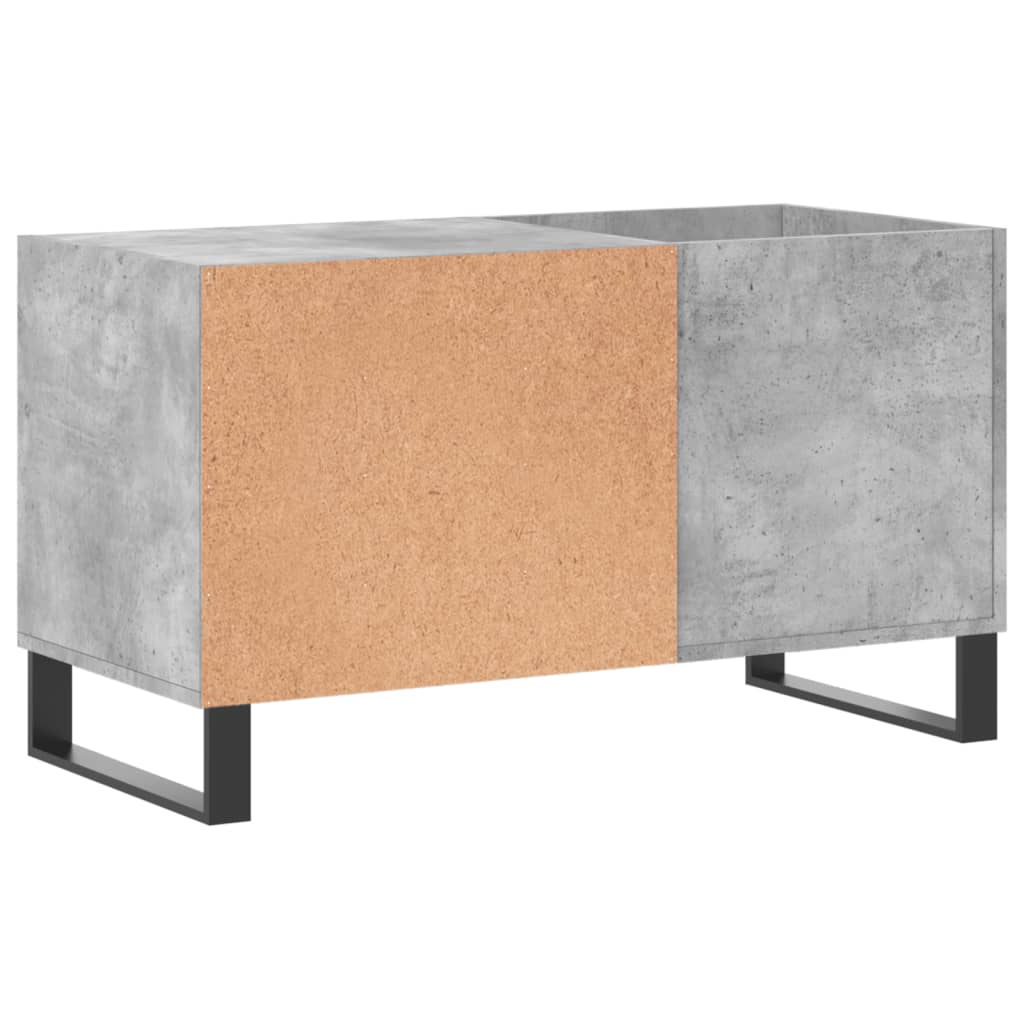 Record Cabinet Concrete Grey 85x38x48 cm Engineered Wood