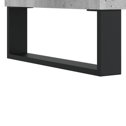 Record Cabinet Concrete Grey 85x38x48 cm Engineered Wood