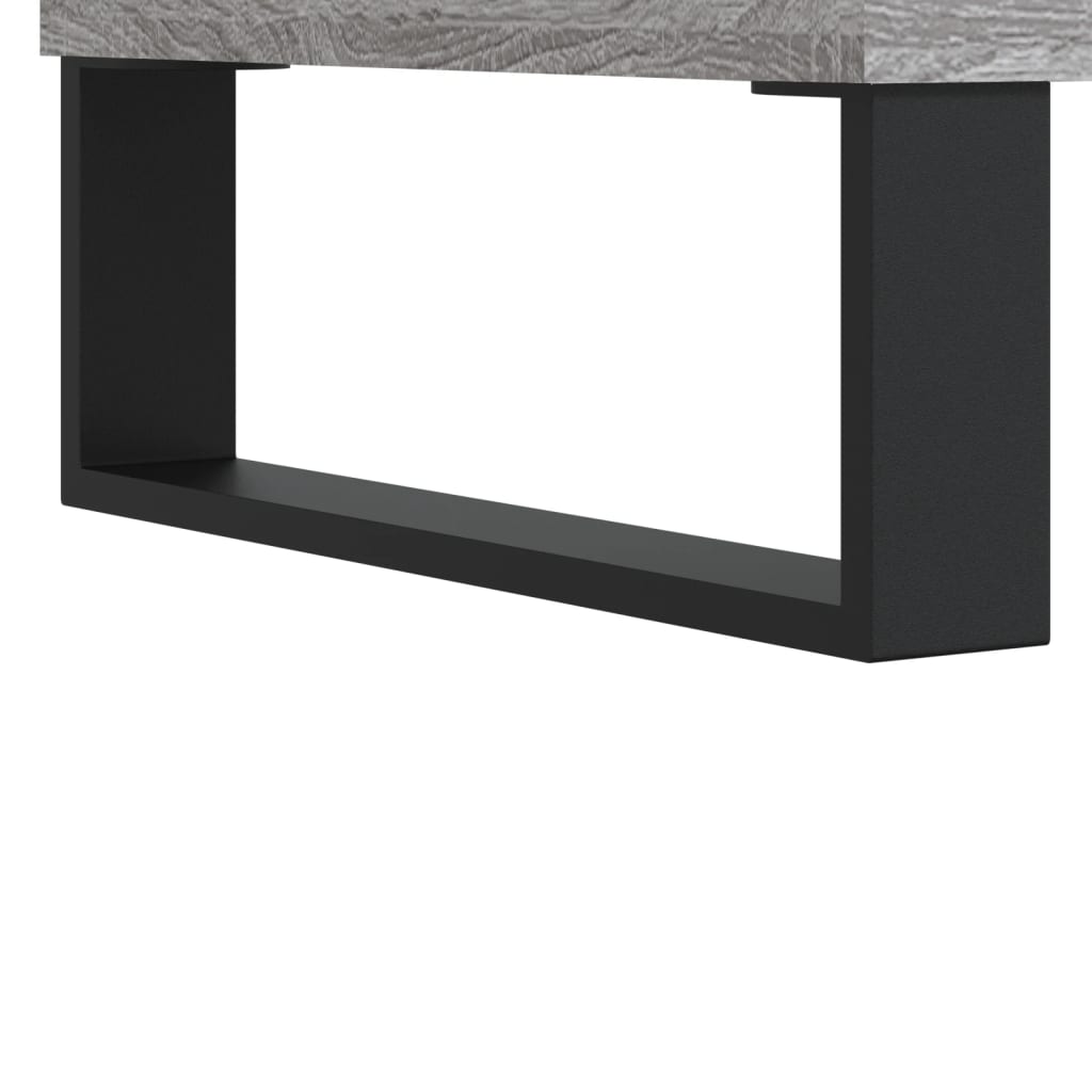 Record Cabinet Grey Sonoma 85x38x48 cm Engineered Wood