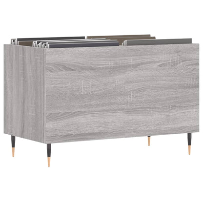 Record Cabinet Grey Sonoma 74.5x38x48 cm Engineered Wood
