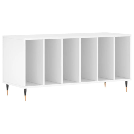 Record Cabinet | White | Engineered Wood, Iron | Large | Record Cabinet