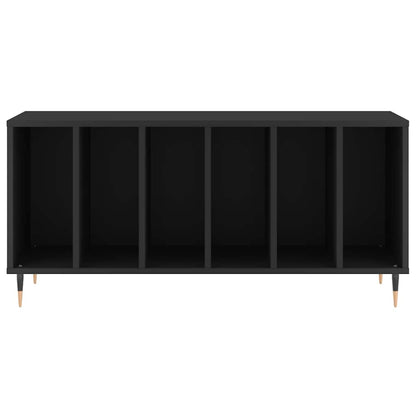 Record Cabinet | Black | Engineered wood | 100x38x48 cm
