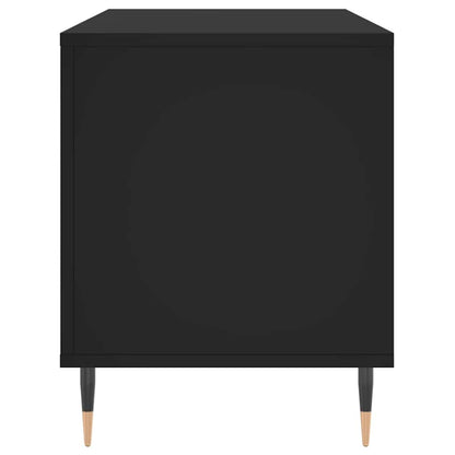 Record Cabinet | Black | Engineered wood | 100x38x48 cm