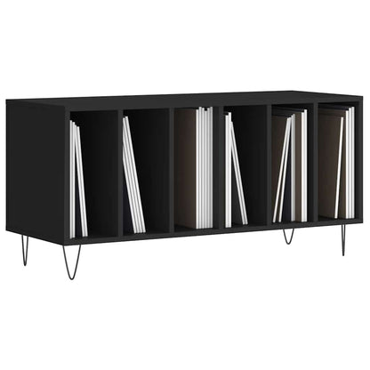 Record Cabinet | Black | Engineered wood, Iron | Medium | Modern