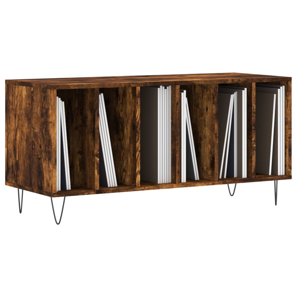 Record Cabinet | Smoked Oak | Engineered Wood | Medium | Record Cabinet