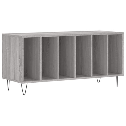 Record Cabinet | Grey Sonoma | Engineered wood, Iron