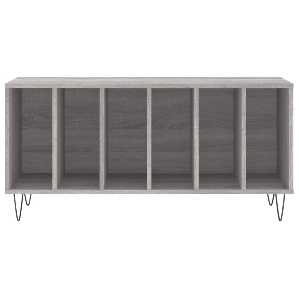 Record Cabinet | Grey Sonoma | Engineered wood, Iron