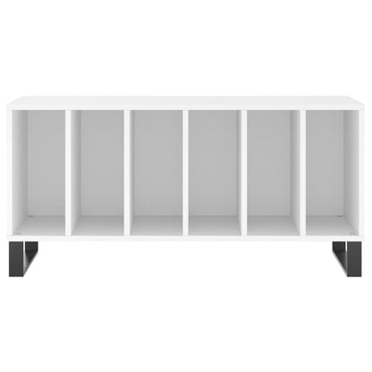 Record Cabinet White 100x38x48 cm Engineered Wood