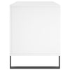 Record Cabinet White 100x38x48 cm Engineered Wood