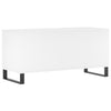 Record Cabinet White 100x38x48 cm Engineered Wood