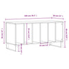 Record Cabinet White 100x38x48 cm Engineered Wood