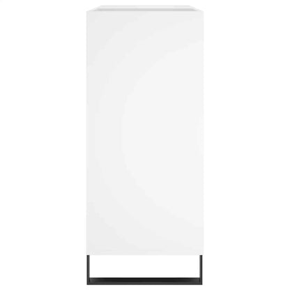 Record Cabinet White 84.5x38x89 cm Engineered Wood