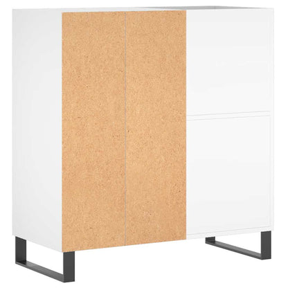 Record Cabinet White 84.5x38x89 cm Engineered Wood