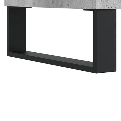 Record Cabinet Concrete Grey 84.5x38x89 cm Engineered Wood