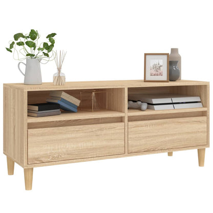 TV Cabinet Sonoma Oak 100x34.5x44.5 cm Engineered Wood
