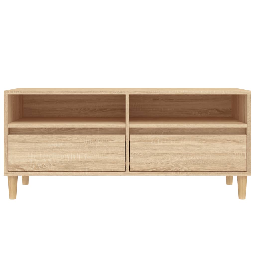 TV Cabinet Sonoma Oak 100x34.5x44.5 cm Engineered Wood