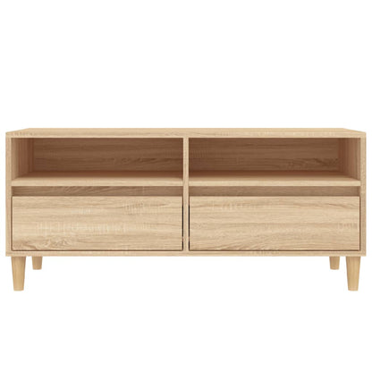 TV Cabinet Sonoma Oak 100x34.5x44.5 cm Engineered Wood