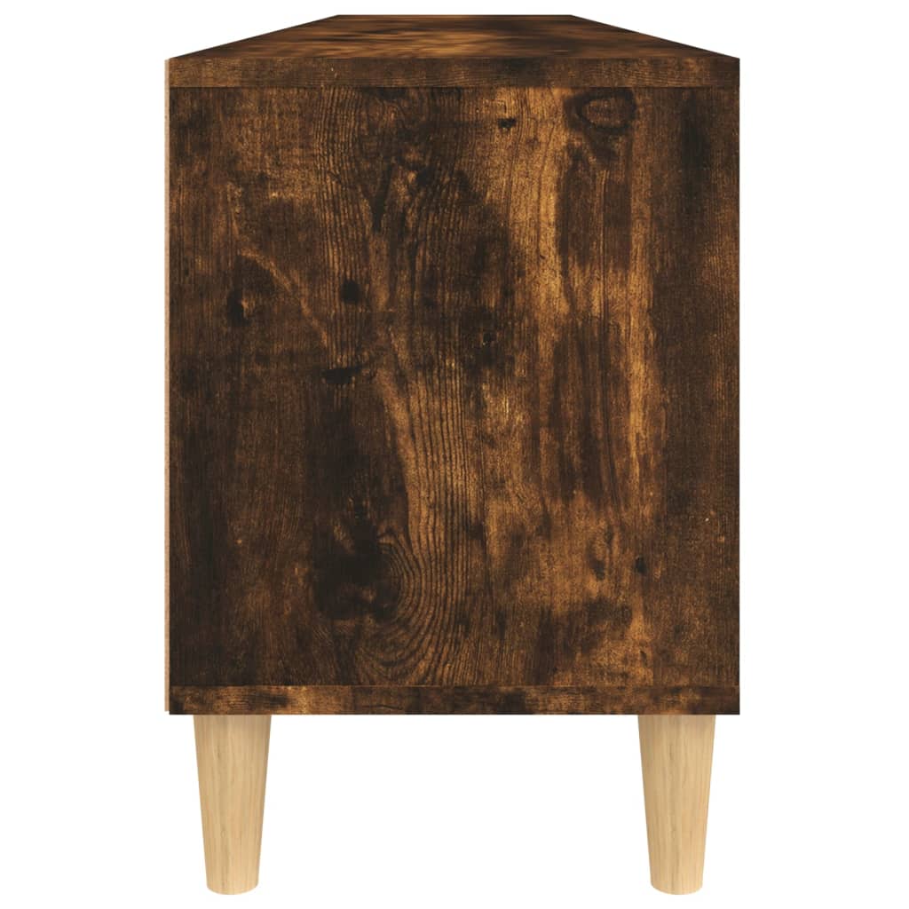 TV Cabinet Smoked Oak 150x30x44.5 cm Engineered Wood