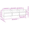 TV Cabinet Smoked Oak 150x30x44.5 cm Engineered Wood
