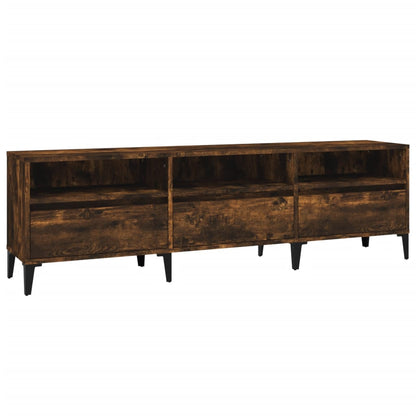 TV Cabinet Smoked Oak 150x30x44.5 cm Engineered Wood