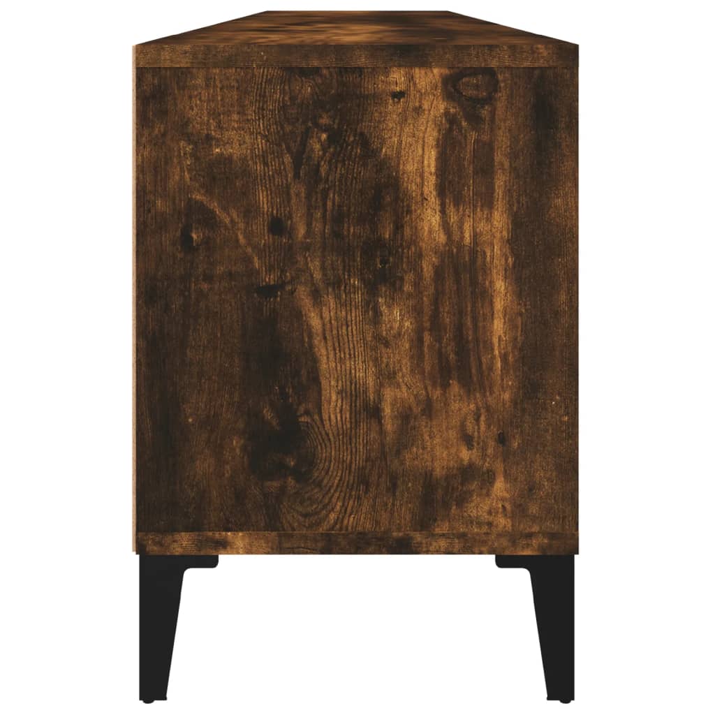 TV Cabinet Smoked Oak 150x30x44.5 cm Engineered Wood