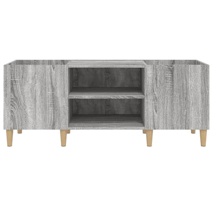 Record Cabinet Grey Sonoma 121x38x48 cm Engineered Wood