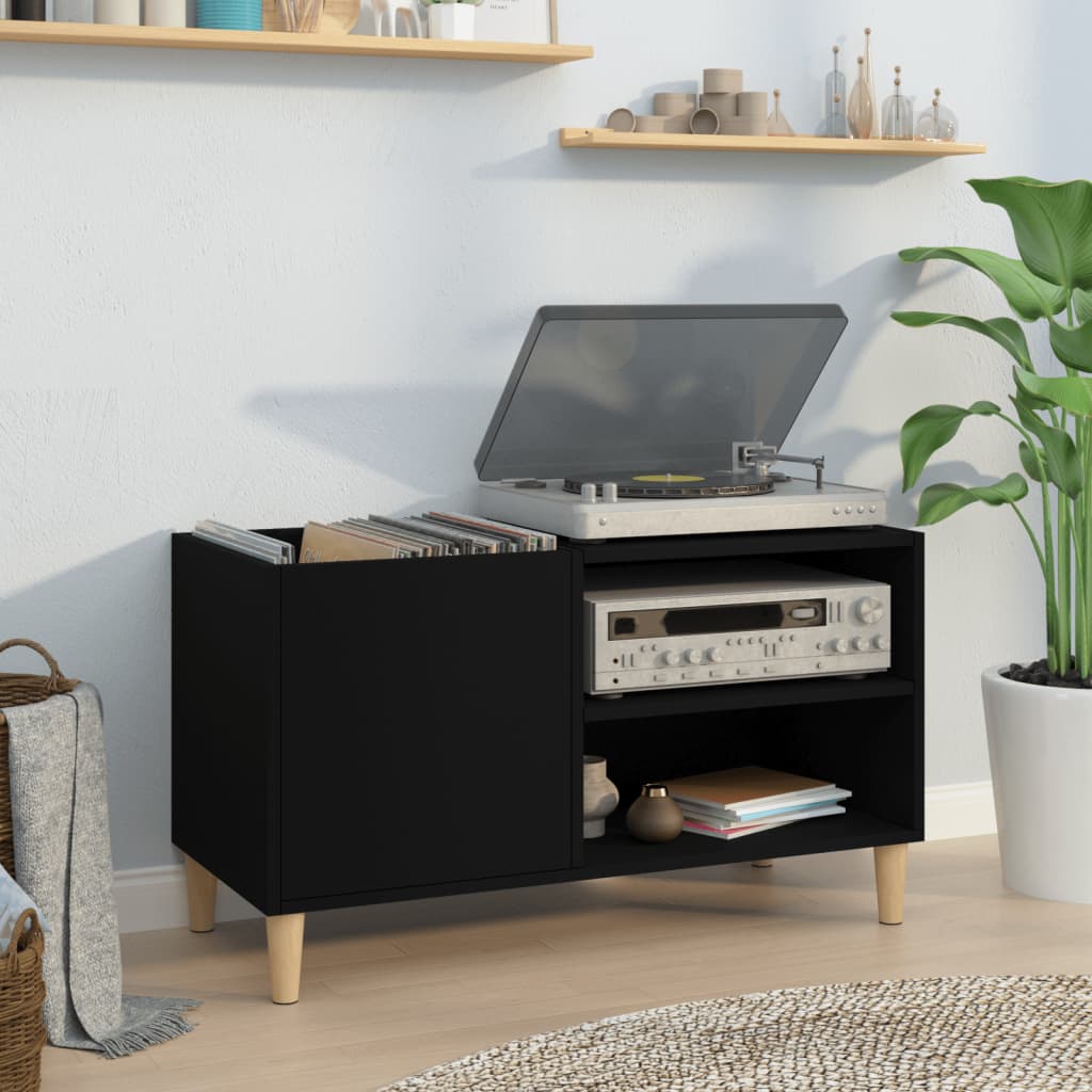 Record Cabinet | Black | Engineered wood | Medium | Record Cabinet