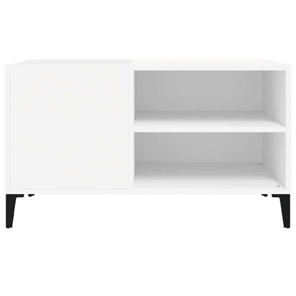 Record Cabinet White 84.5x38x48 cm Engineered Wood