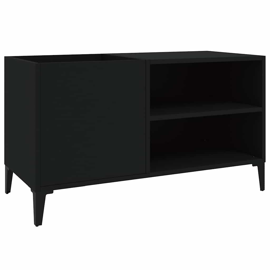 Record Cabinet | Black | Engineered wood, metal | Medium | Record Cabinet