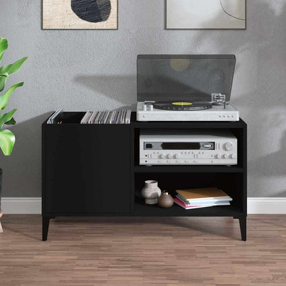 Record Cabinet | Black | Engineered wood, metal | Medium | Record Cabinet
