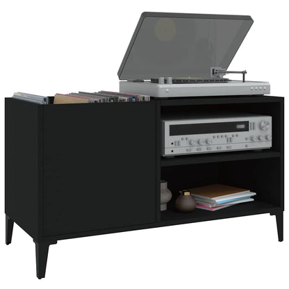 Record Cabinet | Black | Engineered wood, metal | Medium | Record Cabinet