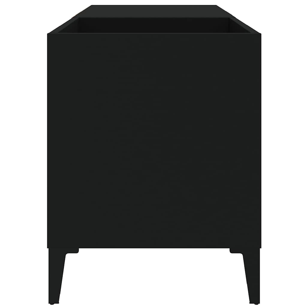 Record Cabinet | Black | Engineered wood, metal | Medium | Record Cabinet