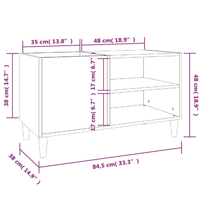 Record Cabinet | Black | Engineered wood, metal | Medium | Record Cabinet