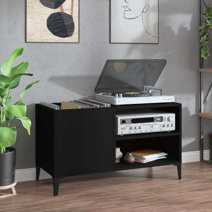 Record Cabinet | Black | Engineered wood, metal | Medium | Record Cabinet